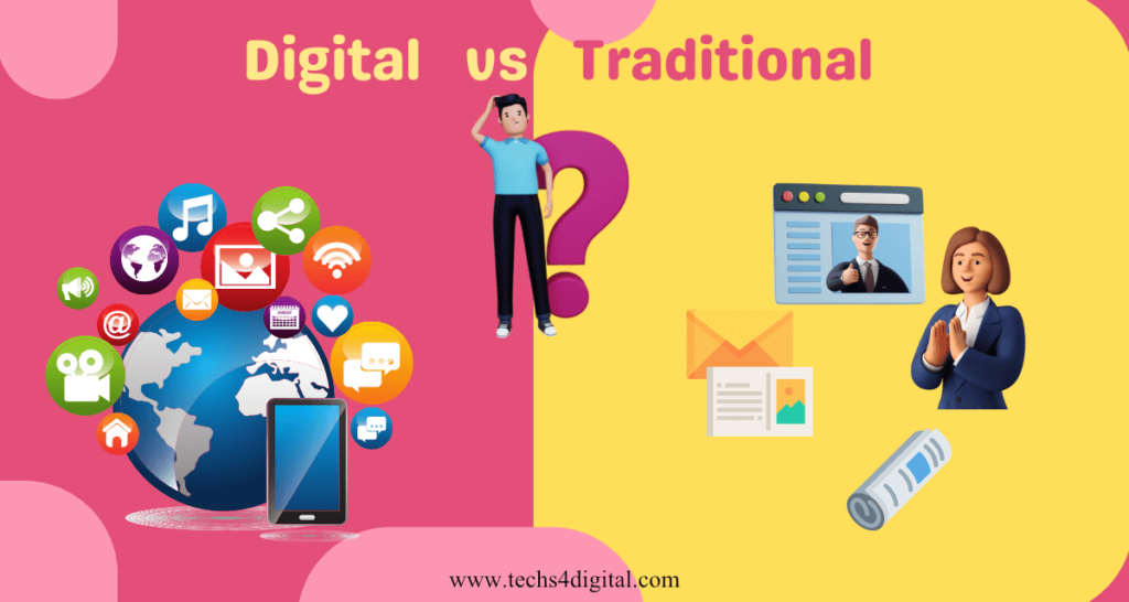 Digital-vs-Traditional marketing