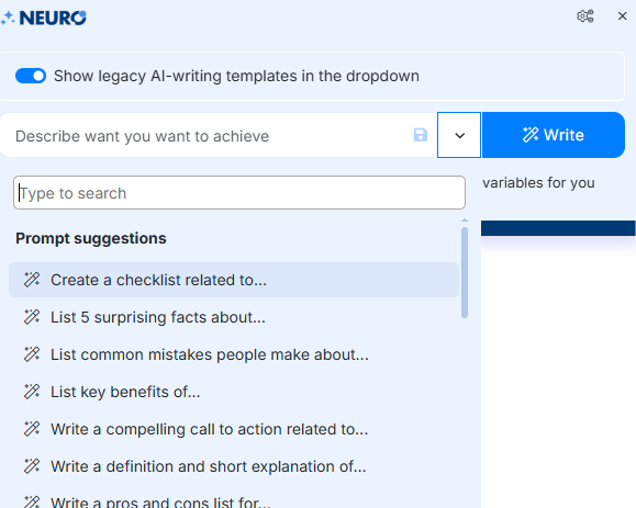 AI writer Neuronwriter